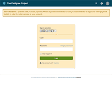 Tablet Screenshot of pedigree-project.org